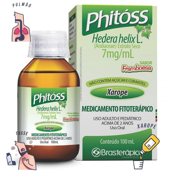 Xarope Phitóss 120 ml 7 mg\ml Hedera Helix